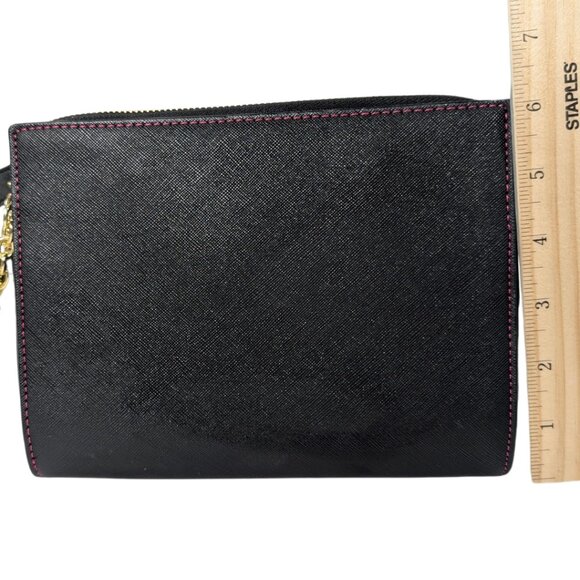 Steve Madden Pink & Black Color Block PVC Chain Strap Going Out Purse Crossbody - Picture 2 of 11